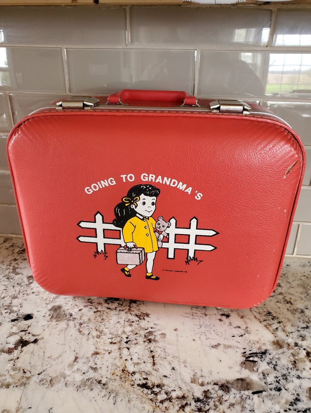 Going to Grandma's Vintage Kids Luggage
